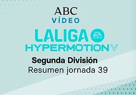 Jornada 39 de la Liga de Segunda división: goles y resumen en vídeo de los partidos