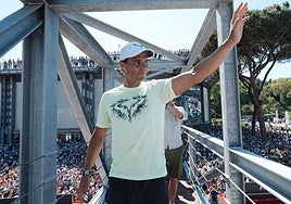 La impresionante despedida de Roma a Rafa Nadal