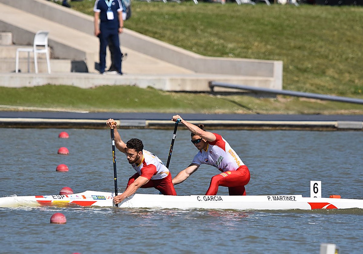 Cayetano García de la Borbolla y Pablo Martínez, en acción en la Copa del Mundo de Szeged