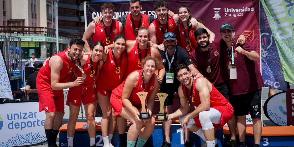 La US Campeona de España universitaria de baloncesto 3x3