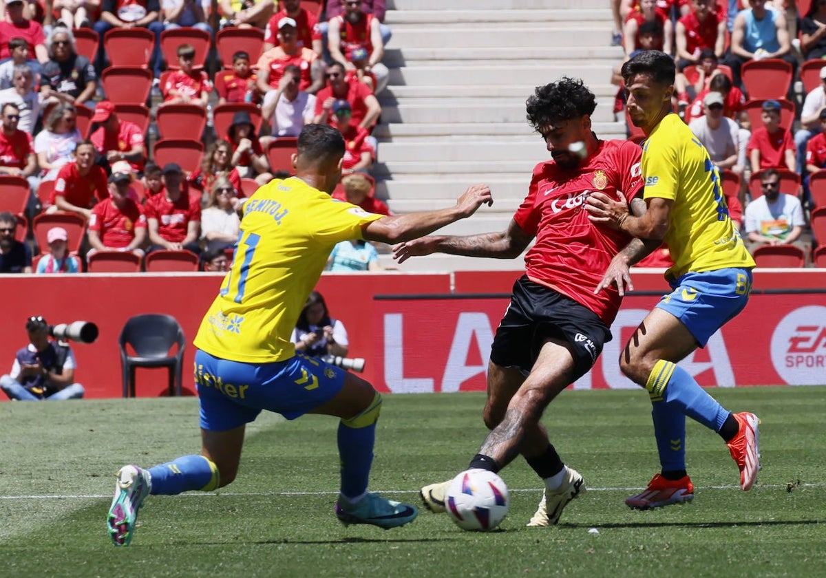 Encuentro entre el RCD Mallorca y Las Palmas disputado el pasado domingo