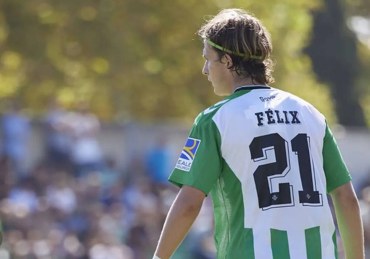 Félix, en un partido con el Betis Deportivo la pasada temporada