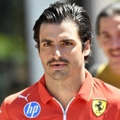 Sainz y su nuevo look con bigote