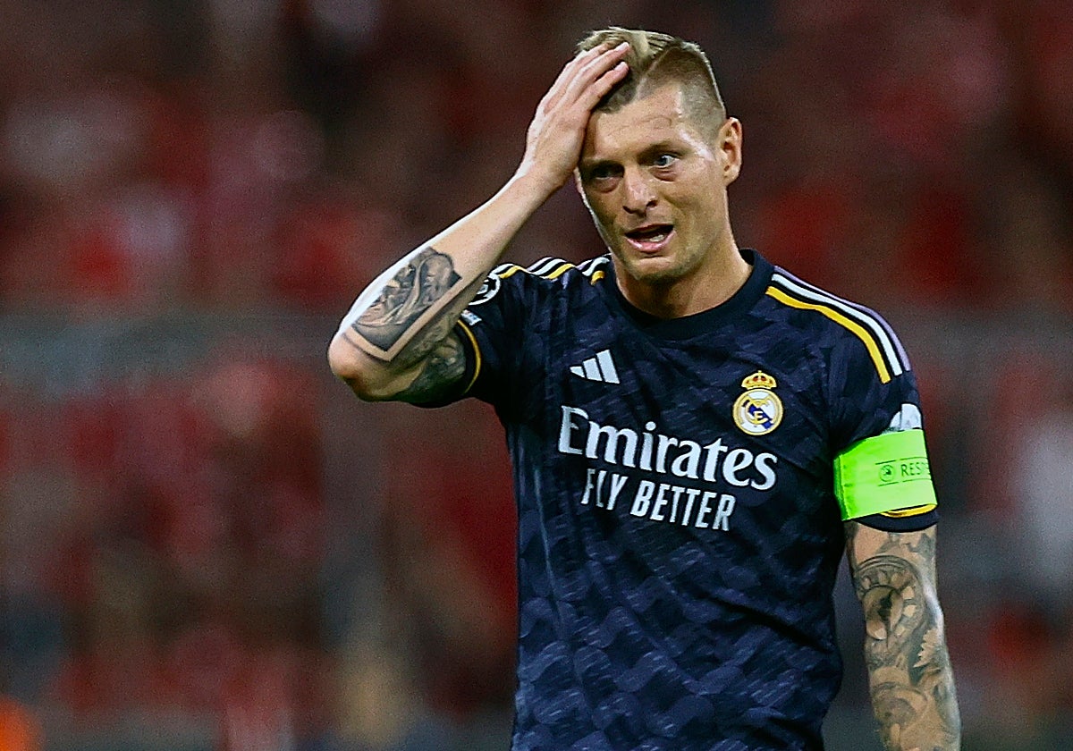 El centrocampista alemán Toni Kroos en un partido con el Real Madrid