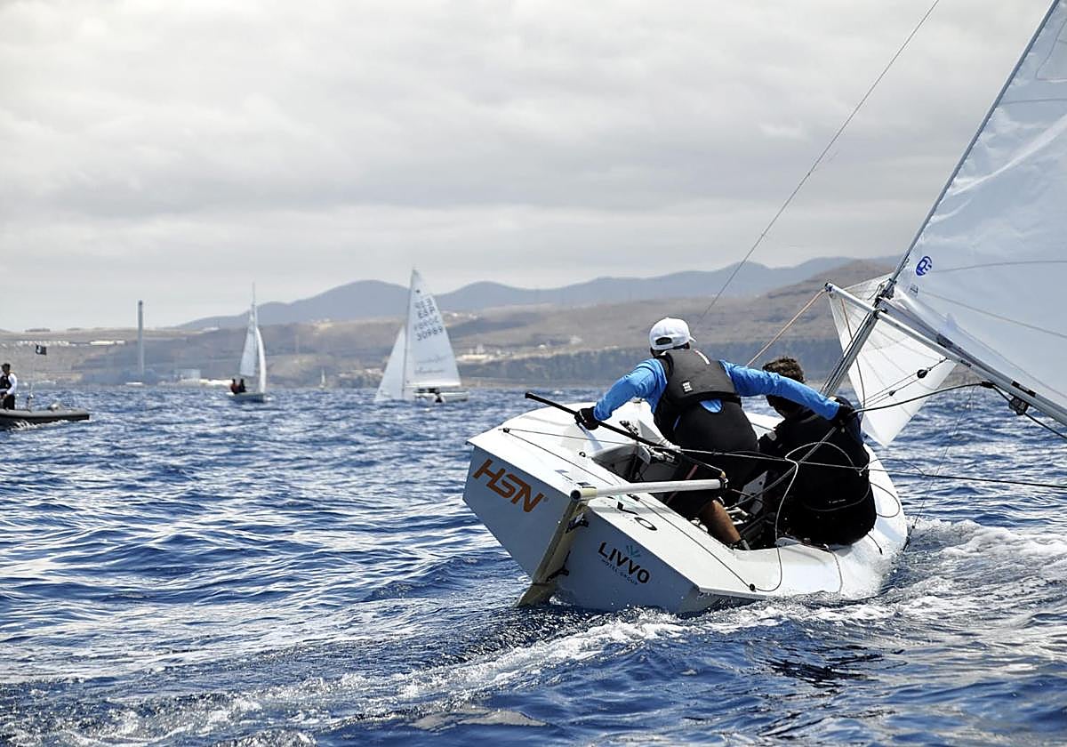 Los hermanos Del Castillo, campeones de Canarias de Snipe