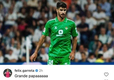 El mensaje de Félix Garreta a Visus por su partidazo en el Bernabéu