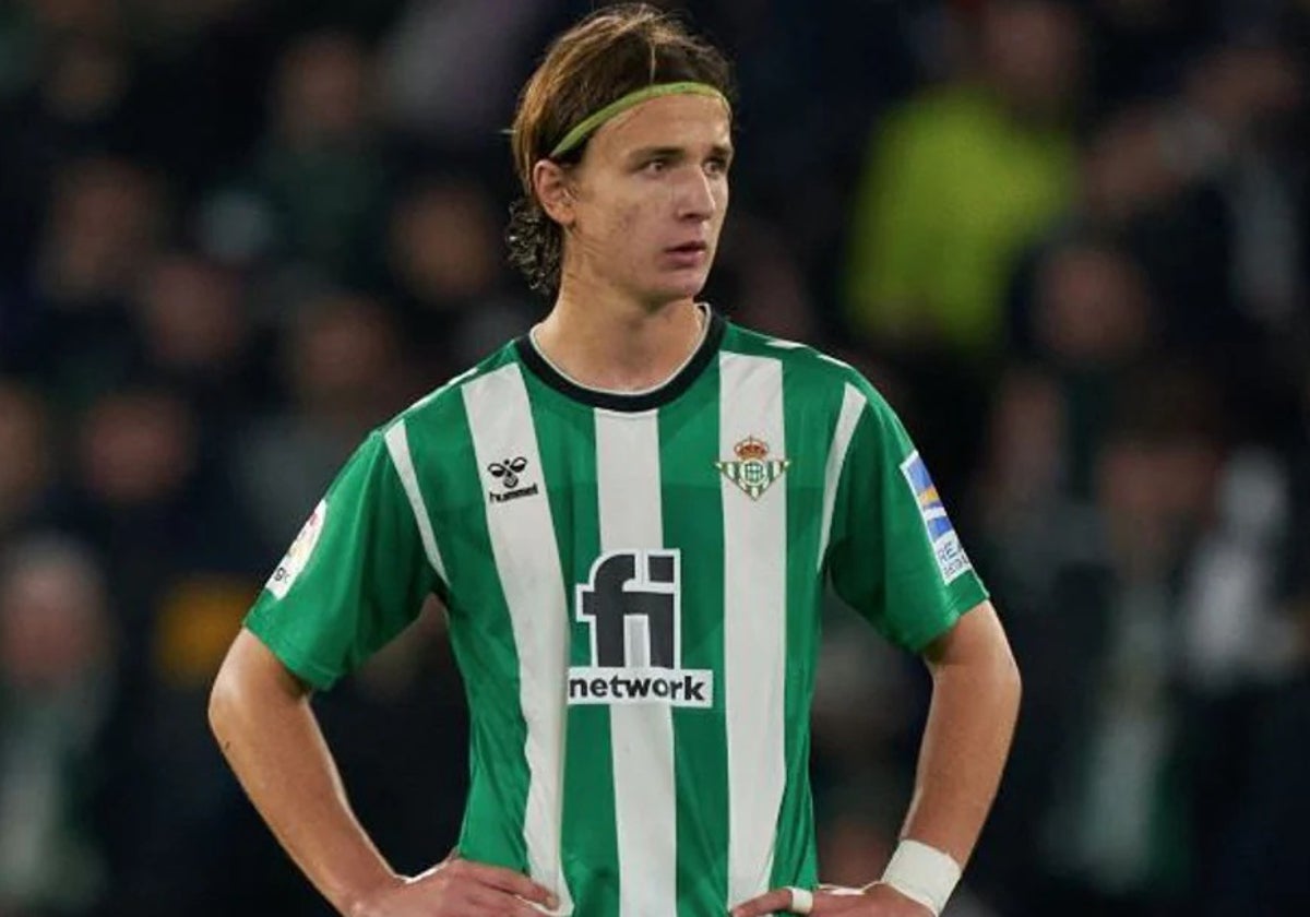 Félix Garreta, en un partido con el Betis