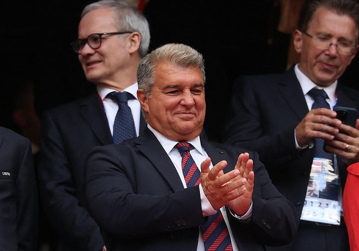 El presidente del Barça, Joan Laporta