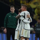 El Real Madrid celebrando su victoria