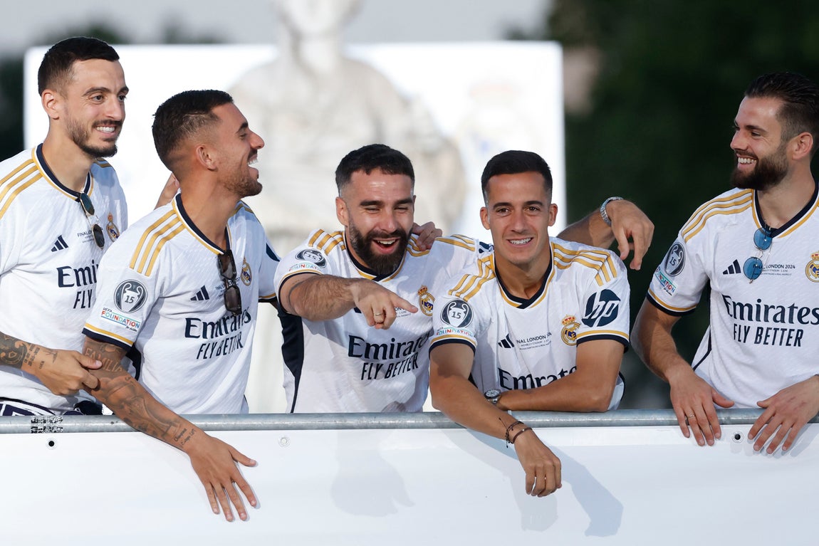 Joselu, Ceballos, Carvajal, Lucas Vázquez y Nacho