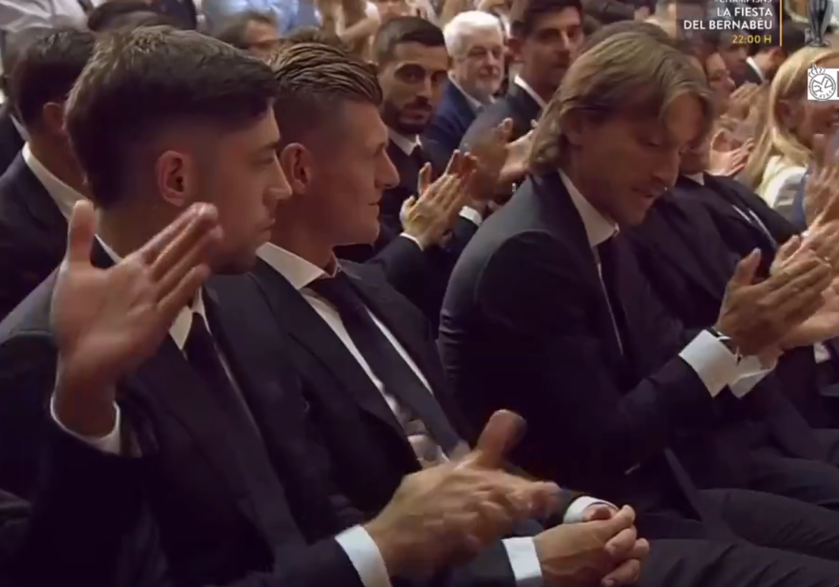 Florentino Pérez, emocionado, en su discurso en la celebración del Real Madrid: «Gracias, querido Toni Kroos»