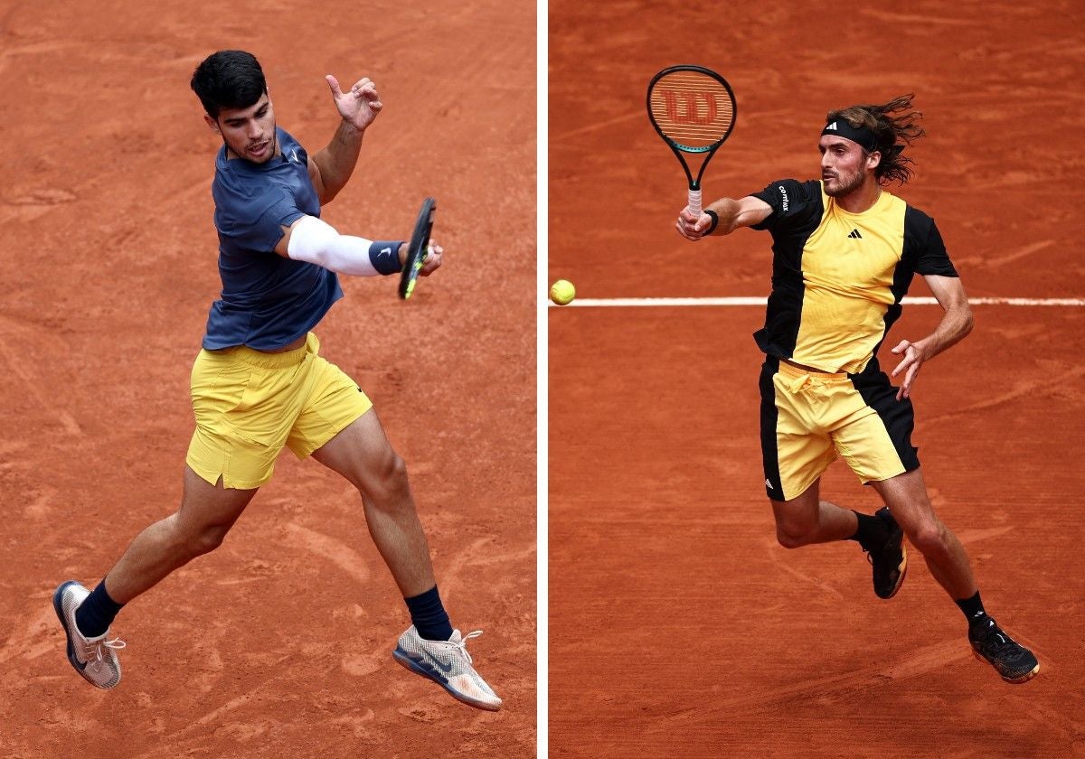 Carlos Alcaraz - Stefanos Tsitsipas: horario, canal de televisión y dónde ver online el partido de Roland Garros