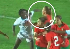 Violencia en el fútbol femenino: brutal puñetazo de una jugadora a una rival en un amistoso de selecciones
