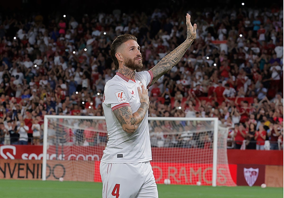 Presentación de Sergio Ramos como nuevo jugador del Sevilla FC