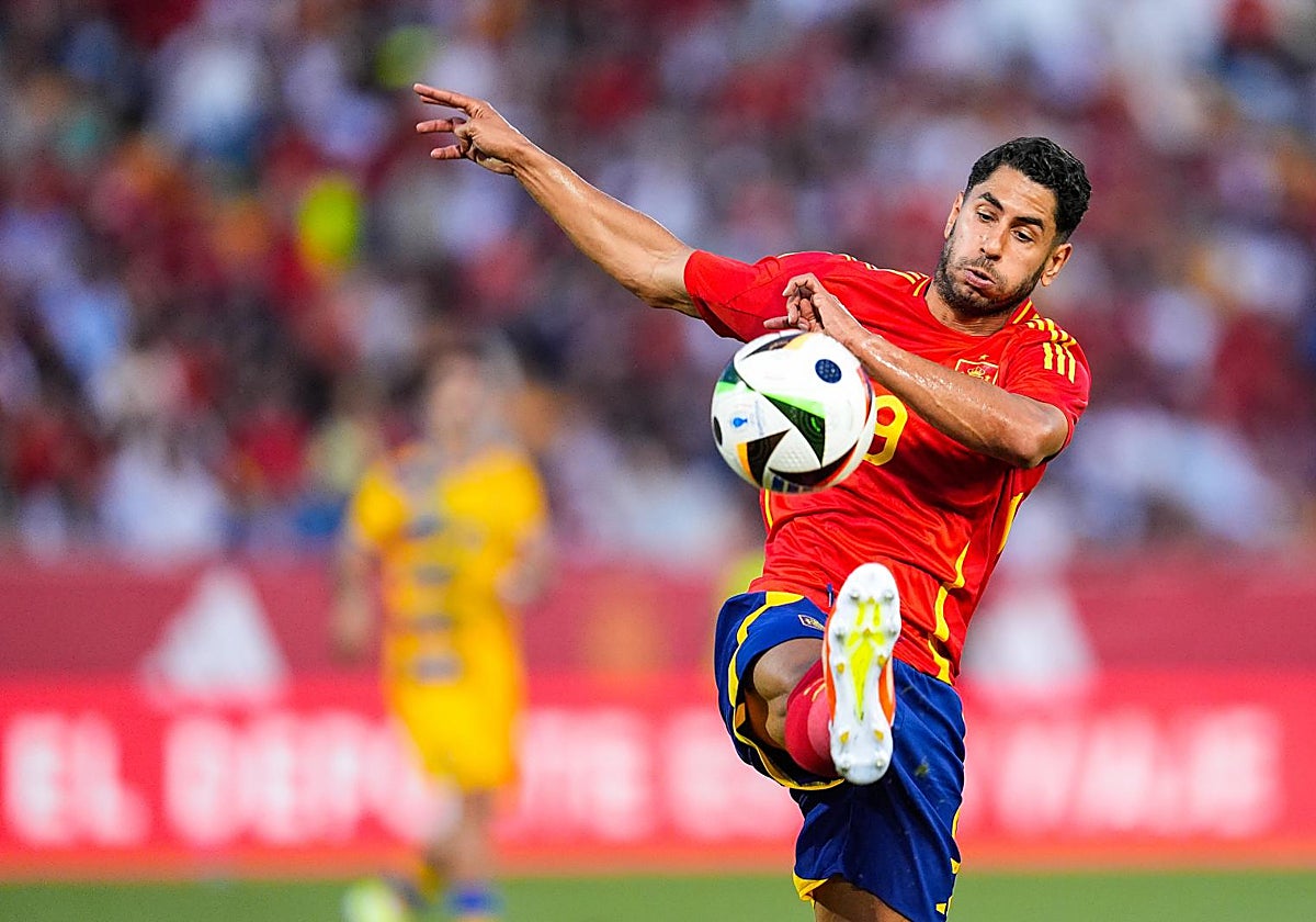 Ayoze, en su estreno con la selección española ante Andorra