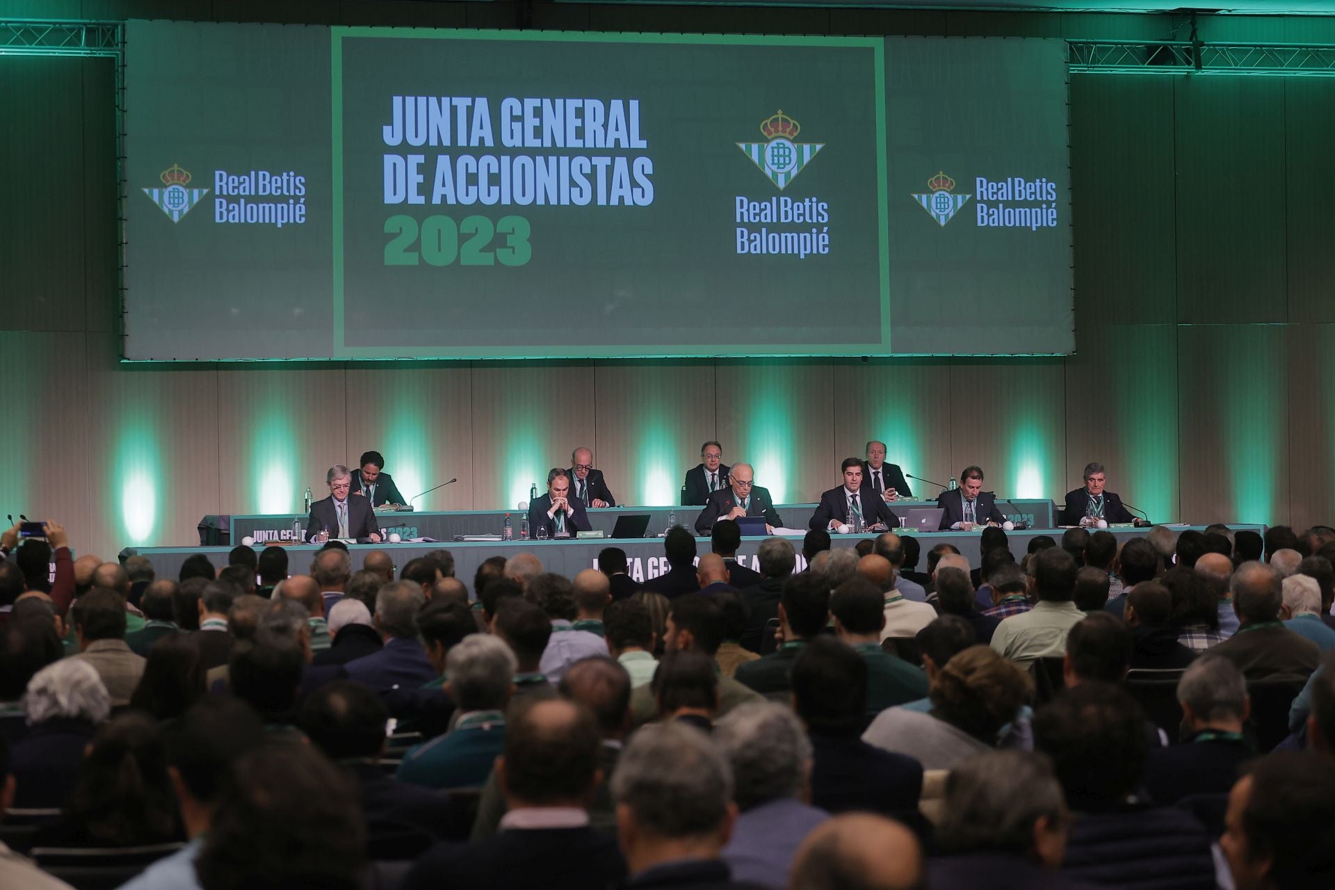 Imagen de la última junta de accionistas del Real Betis