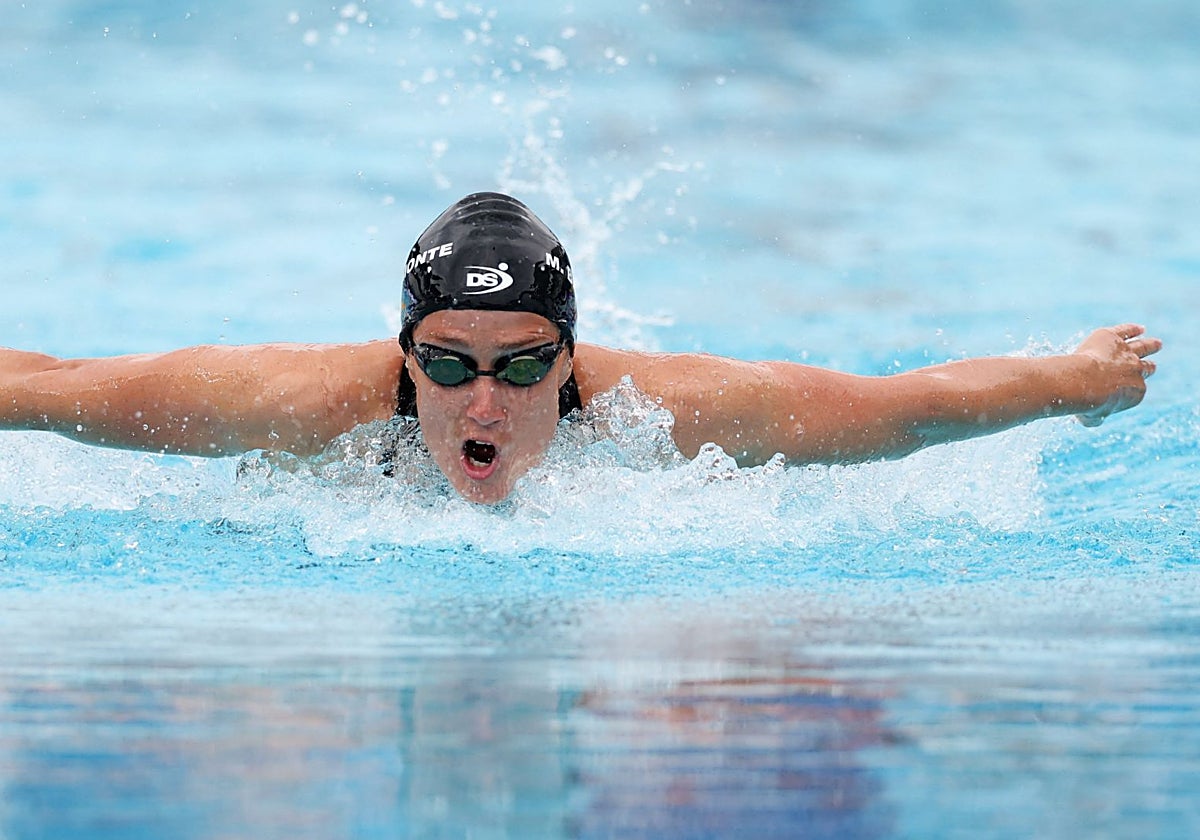 Mireia Belmonte, durante una competición en 2022
