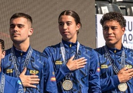 El equipo mixto de saltos logra el oro en el Europeo de Belgrado