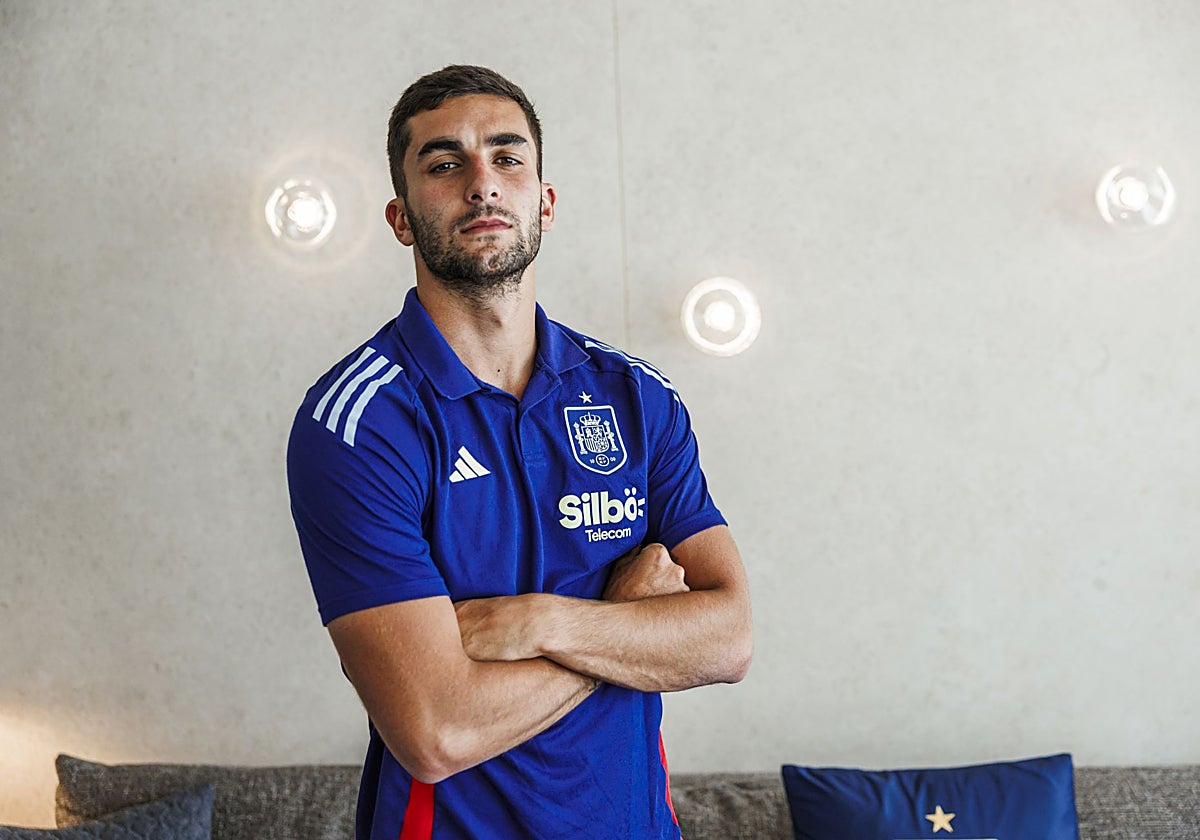 Ferran Torres, en la concentración de la selección española