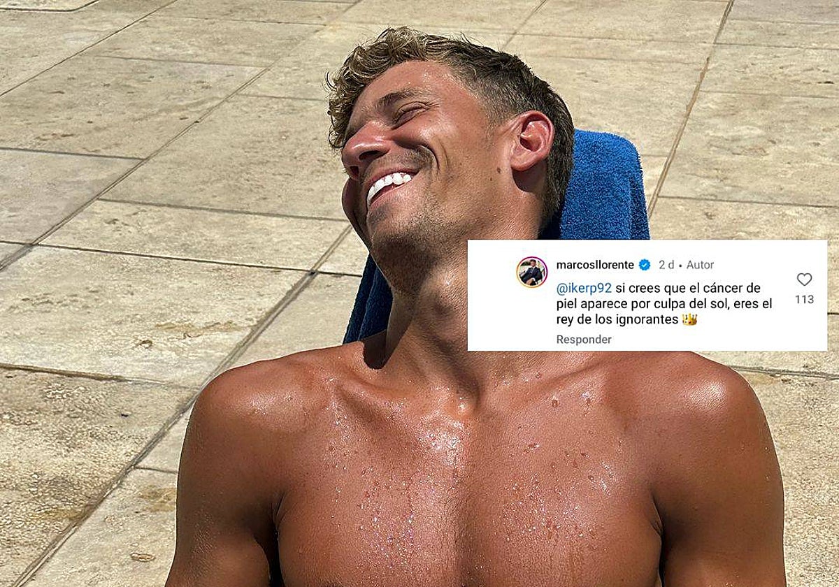 Marcos Llorente toma el sol durante sus vacaciones en Hawai