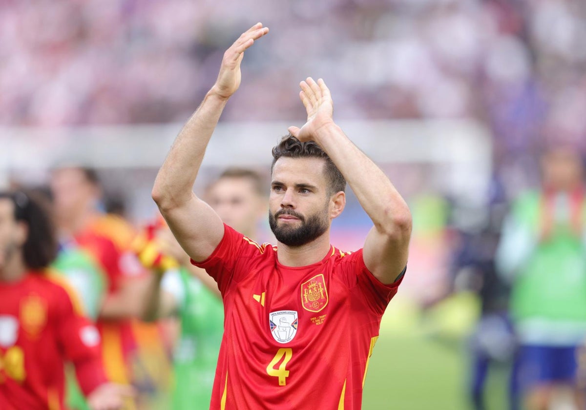 Nacho durante la presente Eurocopa