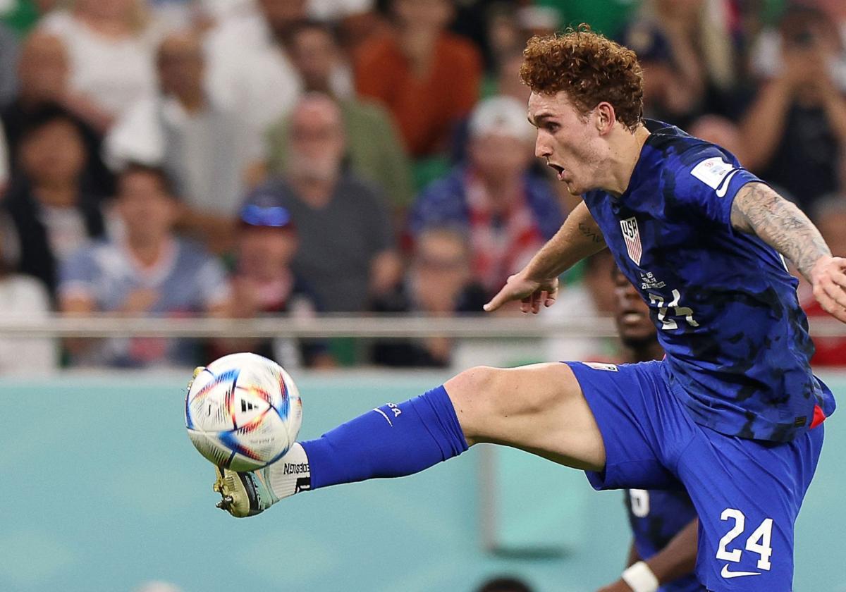 Josh Sargent, en un partido de Estados Unidos