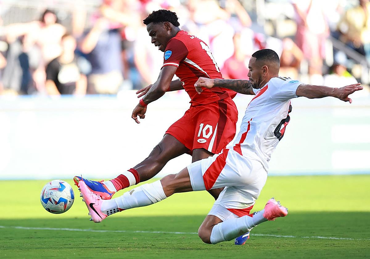 Jonathan David marca el gol de la victoria de Canadá ante Perú en octavos de la Copa América