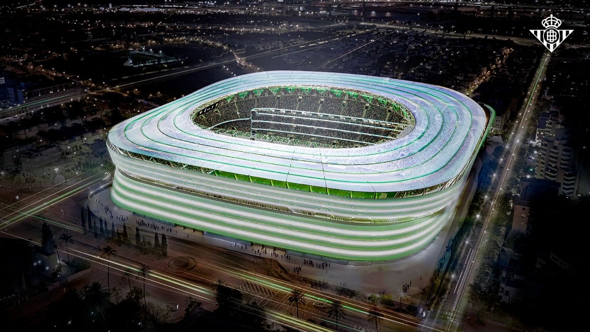 Una recreación del nuevo estadio Benito Villamarín