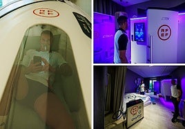 Terapia premium para la selección: cámaras hiperbáricas, crioterapia y fototerapia