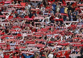La afición del Sevilla, la segunda que más viaja de LaLiga