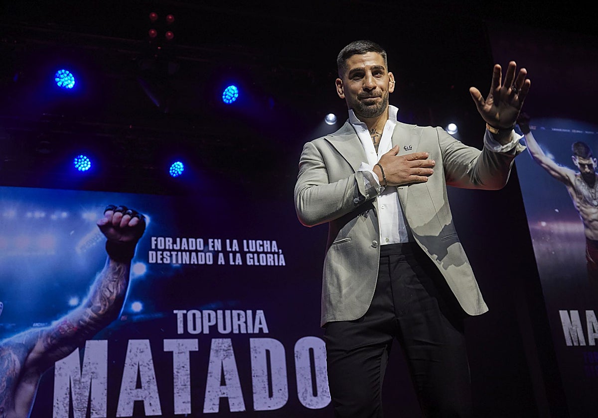 Ilia Topuria, en la presentación