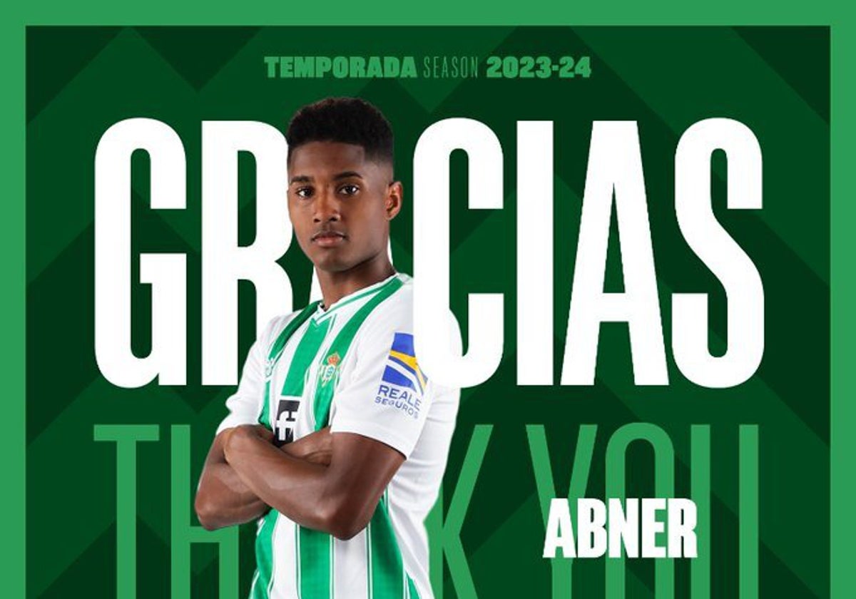 Abner abandona el Real Betis