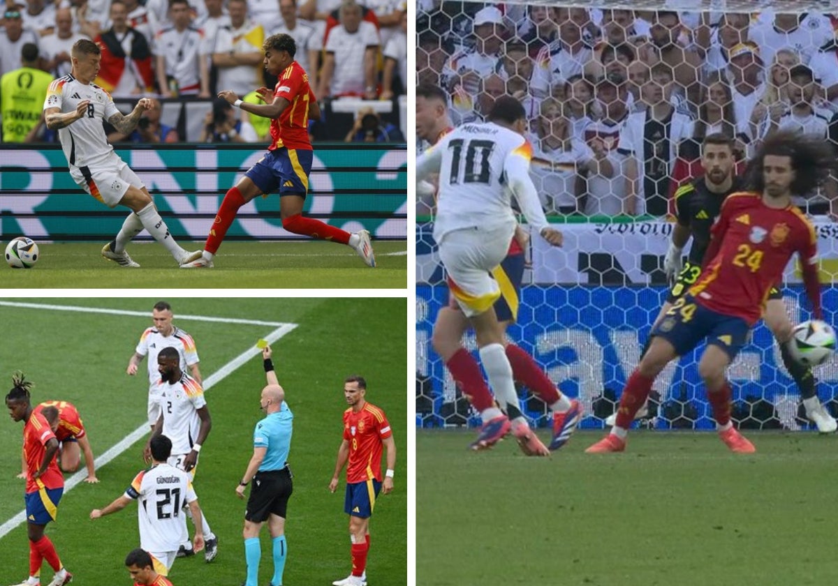 Tres de las jugadas polémicas del España-Alemania.