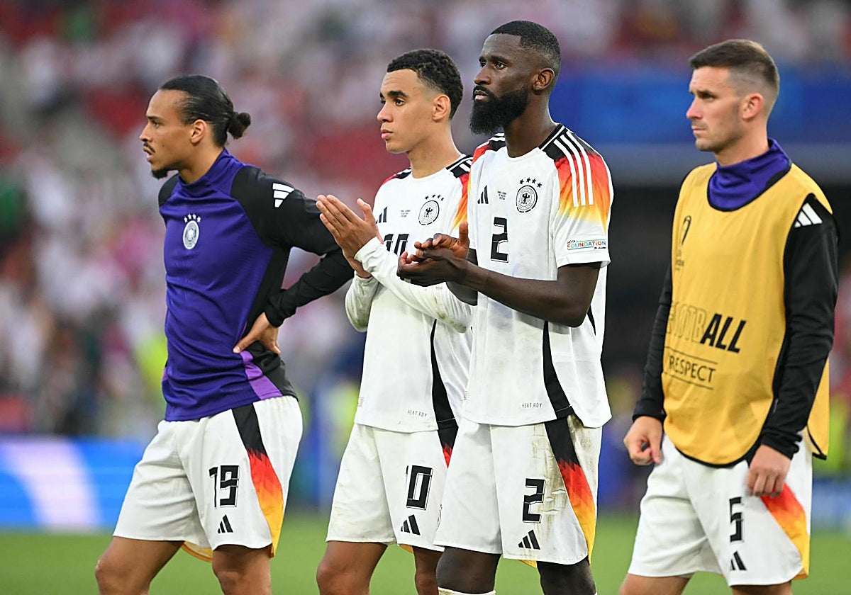 Sané, Musiala, Rüdiger y Gross, tras la derrota ante España