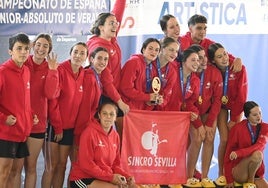 El Sincro Sevilla, campeón de España absoluto de natación artística