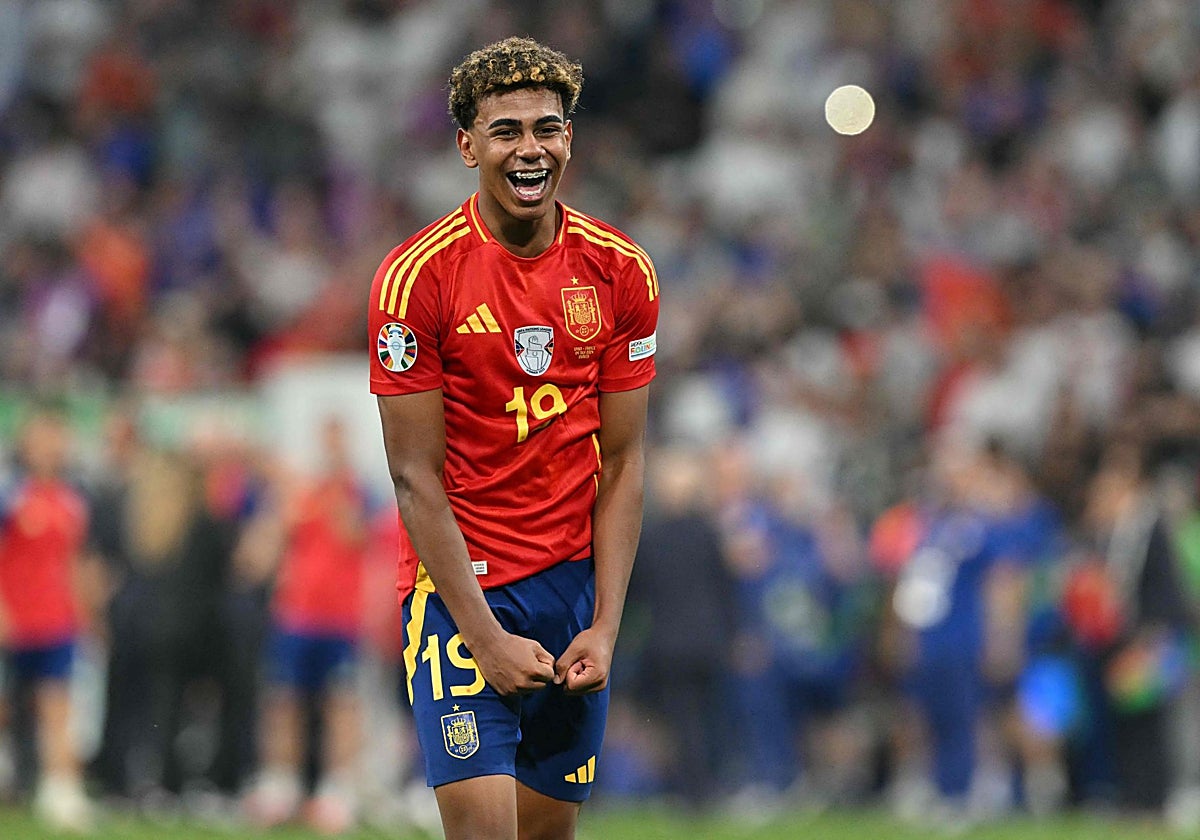 Yamal fue el autor del 1-1 tras un disparo para la historia