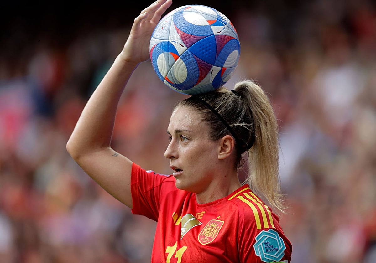 Putellas, durante un partido de la selección española