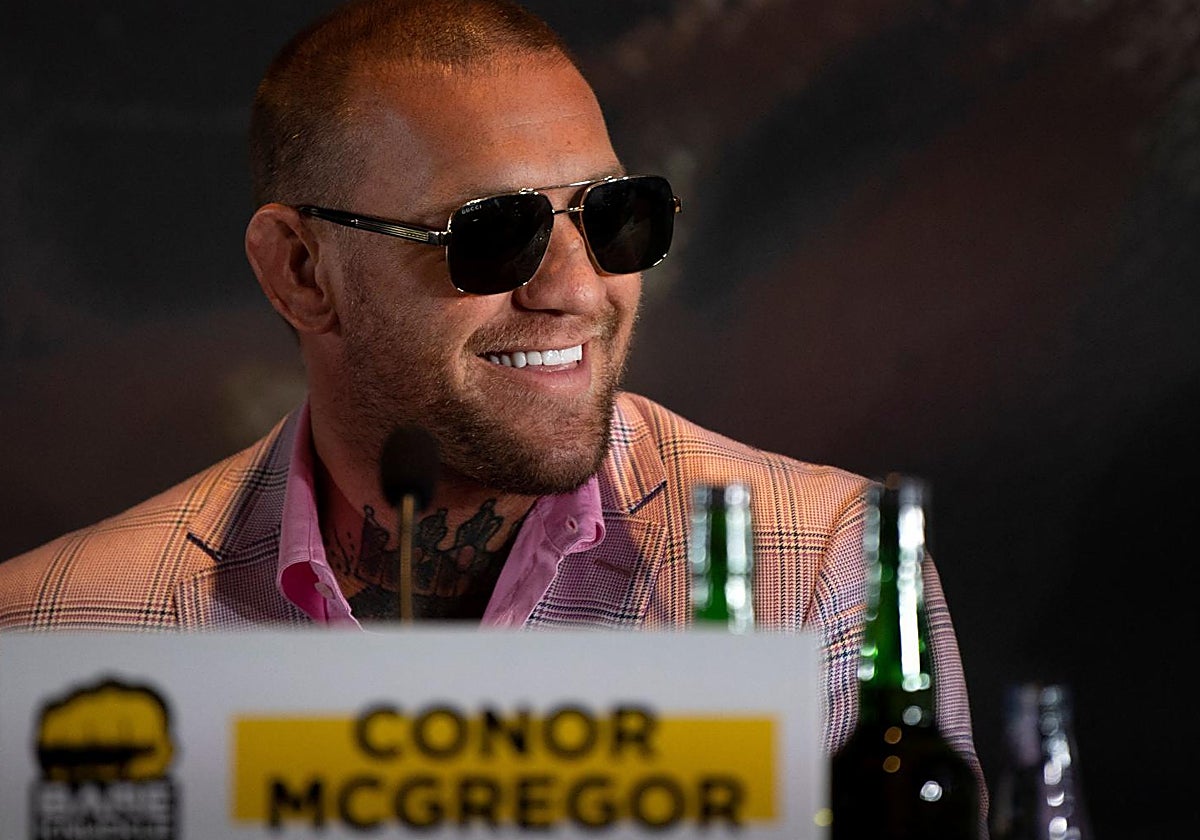 Conor McGregor, durante su encuentro con la prensa en Marbella