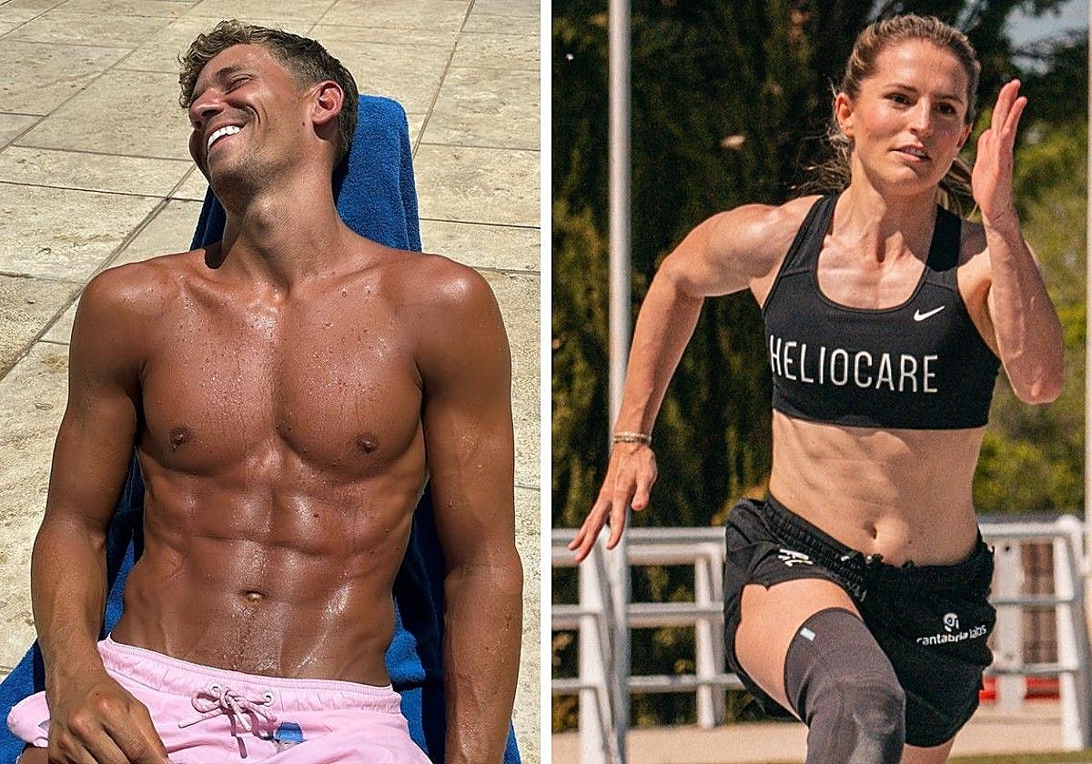 Marcos Llorente y Sara Andrés