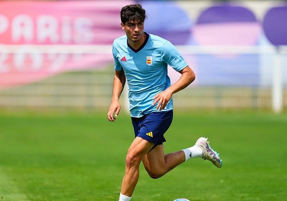 Juanlu Sánchez entrenando con la selección española para los Juegos Olímpicos
