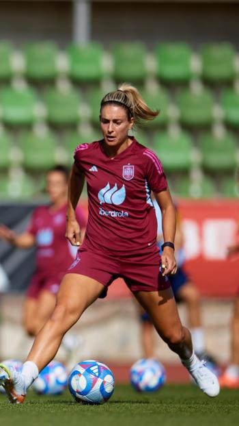 Entrenamiento de la selección española femenina de fútbol