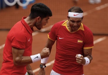 Tenis Nadal y Alcaraz, a un paso de la medalla tras engrasar el dobles para vencer a los neerlandeses