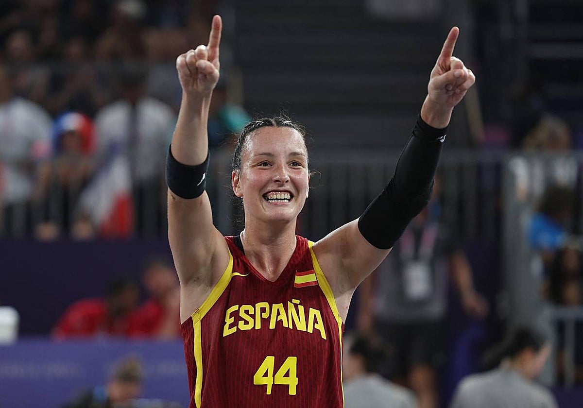 Gracia Alonso durante un partido en estos Juegos Olímpicos