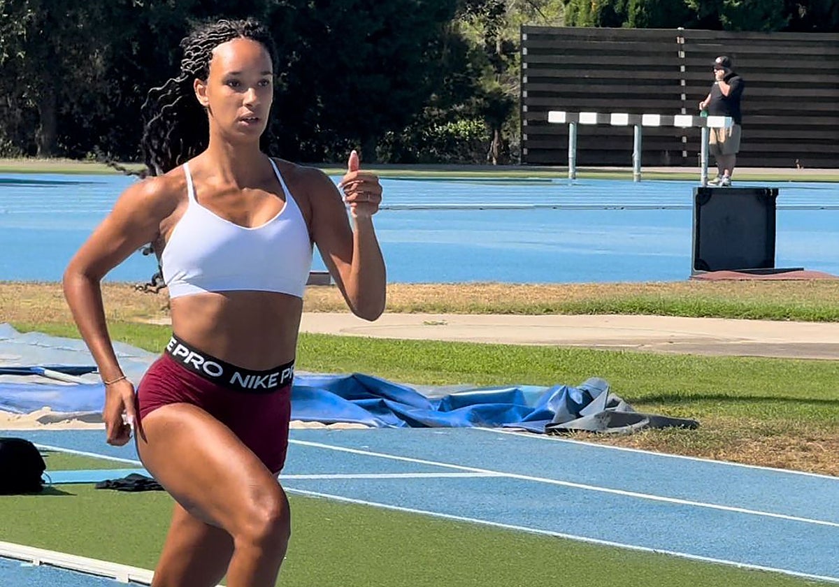 María Vicente, en el CAR de Sant Cugat, recuperándose