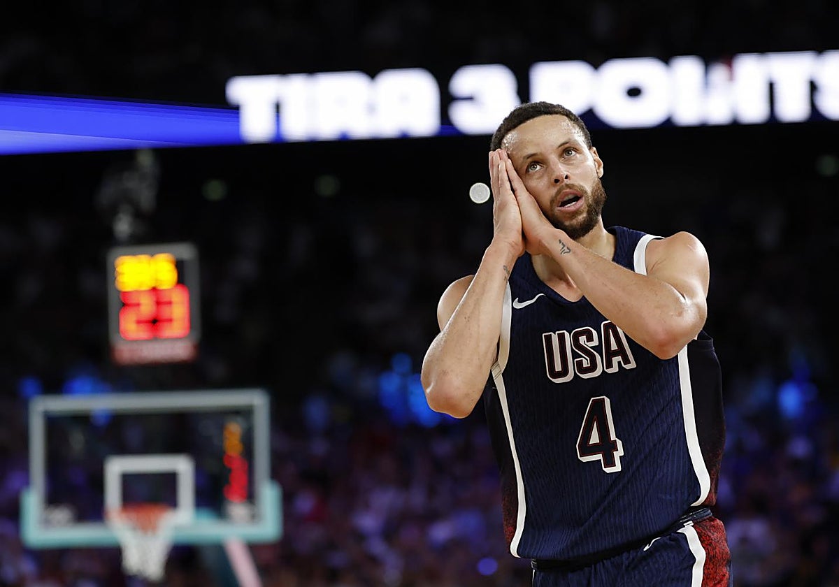 Stephen Curry, durante la final olímpica de baloncesto