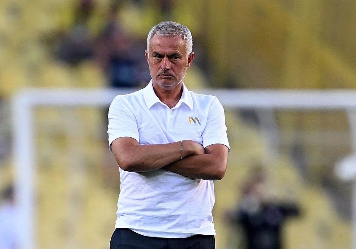 José Mourinho en el partido contra el Lille el pasado martes
