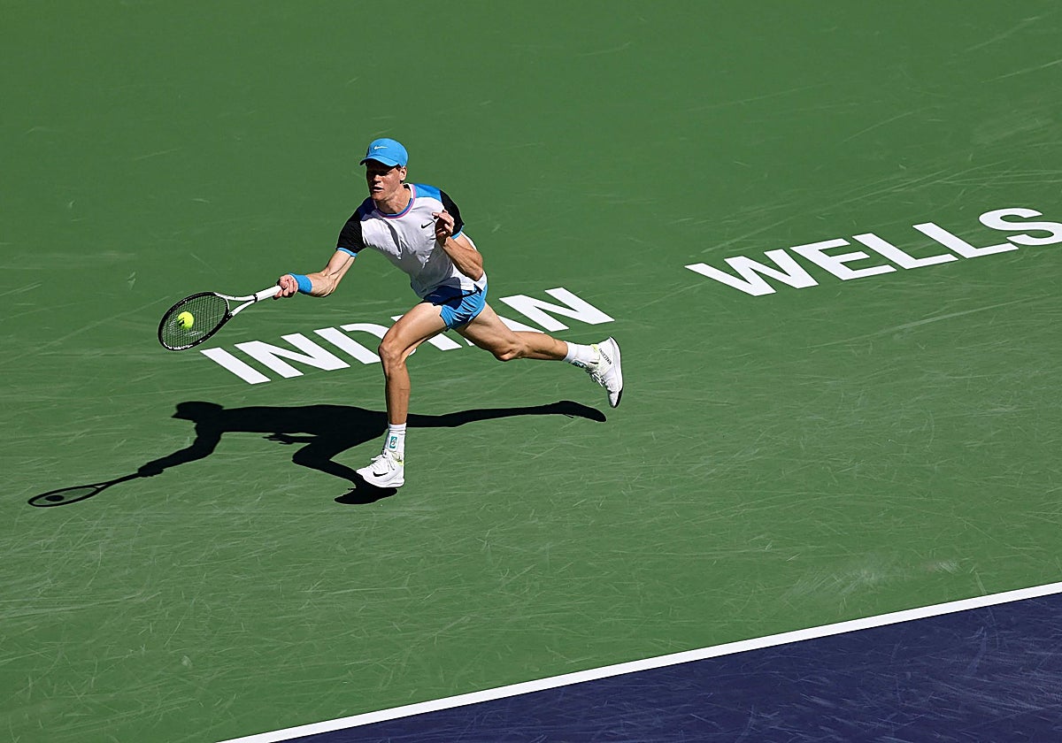 Sinner, durante el torneo en el que dio positivo