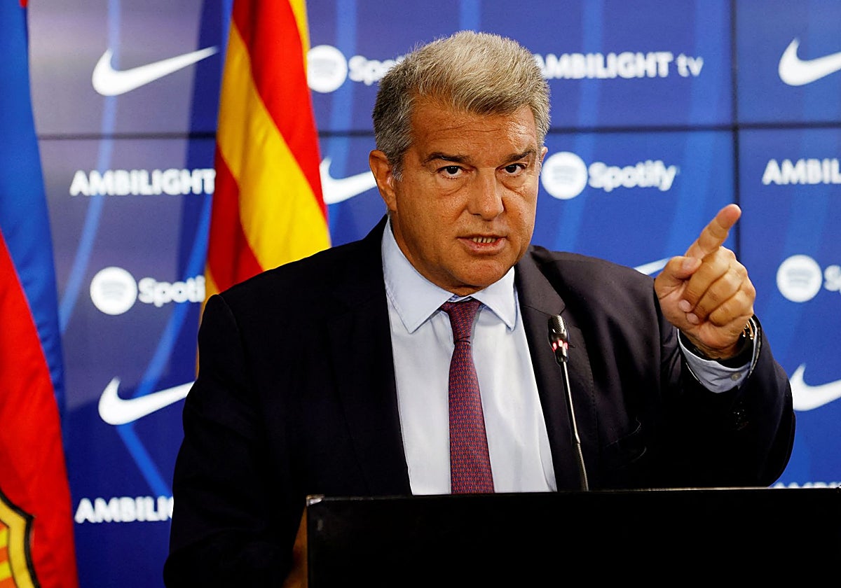Joan Laporta, presidente del Barcelona