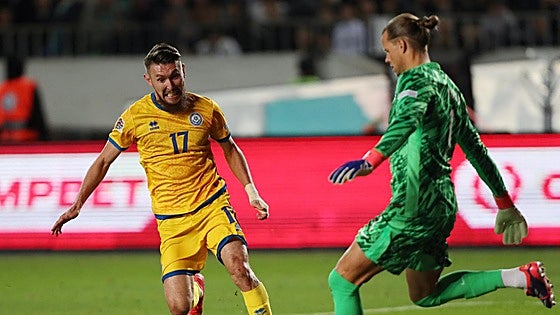 Nyland, titular en el Kazajistán - Noruega