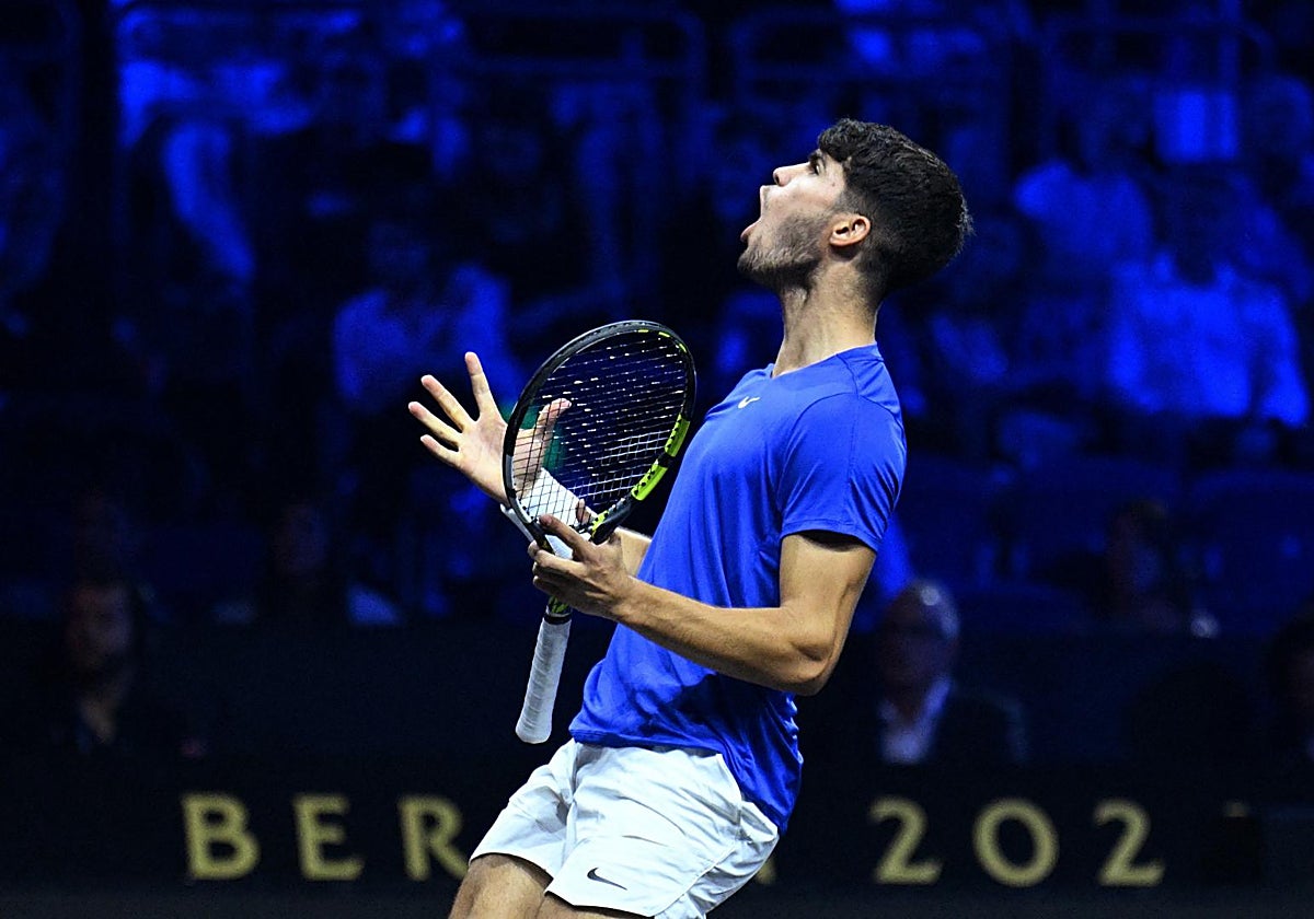 Carlos Alcaraz, en la Laver Cup